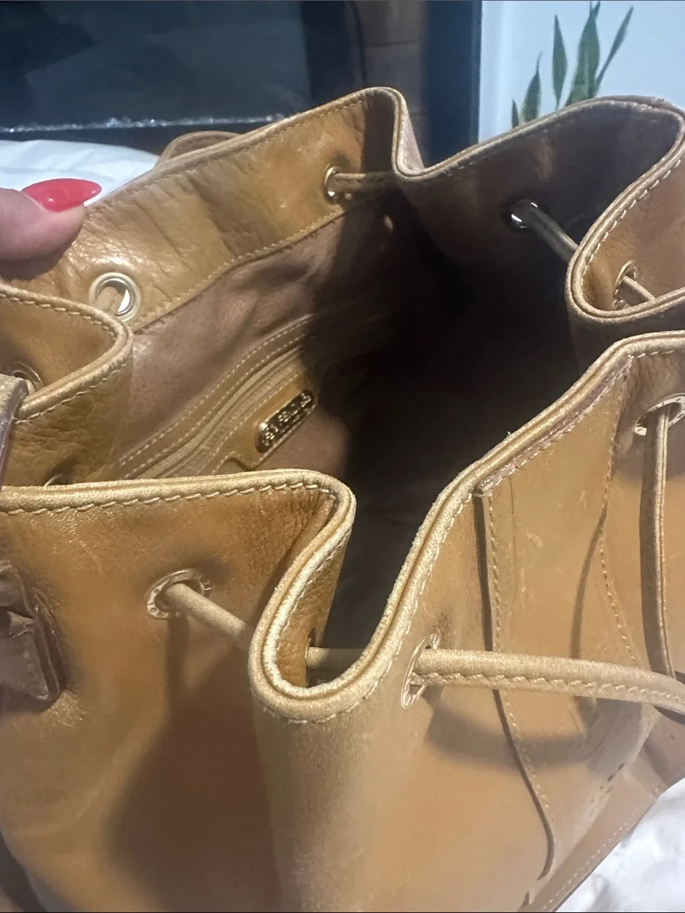 Vintage Fendi Bucket Bag - Tan